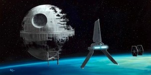 Star Wars Artwork Star Wars Artwork Vader's Shuttle (SN)